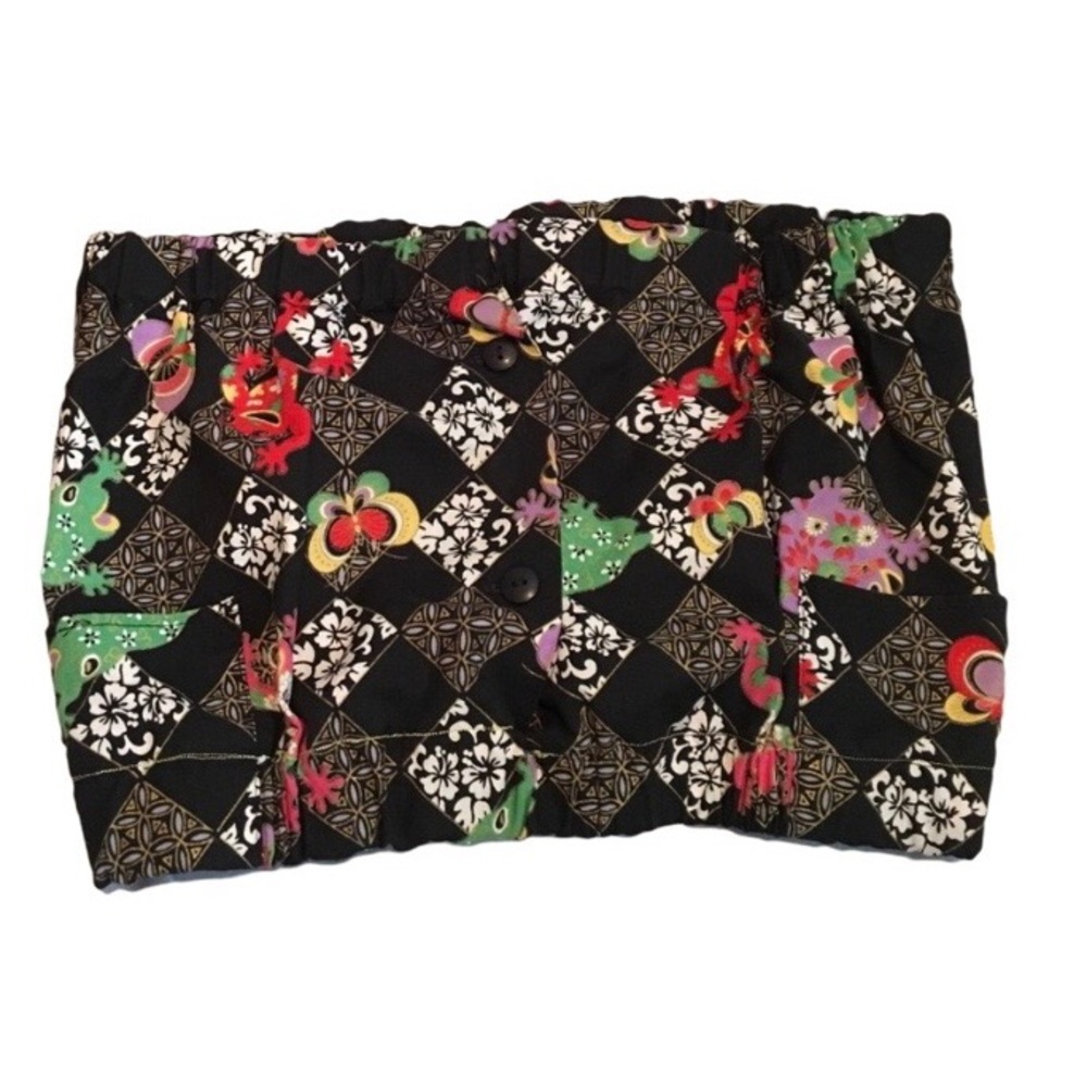 Vintage Hawaiian Strapless Crop Top
